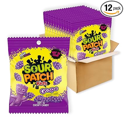 Sour Patch Kids Grape 5.06 Oz / 12 Ct Bag