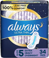 Always Ultra Thin Overnight 16 Pk / 1 Ct