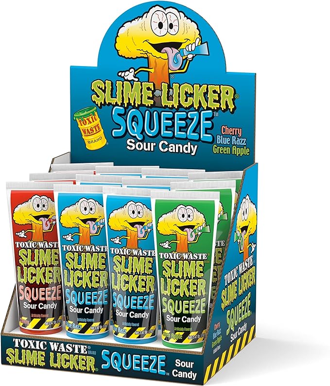 TOXIC WASTE SLIME LICKER SQUEEZE 12 CT