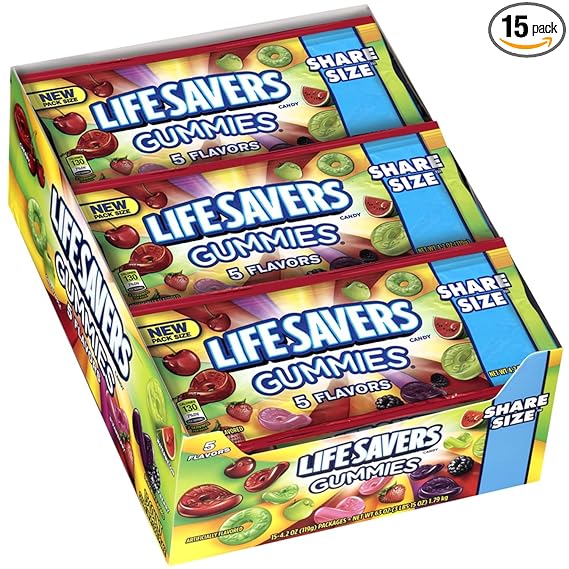 Lifesavers Gummies 4.2 Oz / 15 Ct Five Flavors