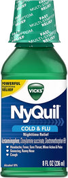 NYQUIL VICKS COLD & FLU GREEN 8 OZ / 1 CT