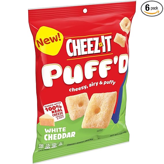 Cheez It Puffe'D Cheddar 3 Oz / 6 Ct