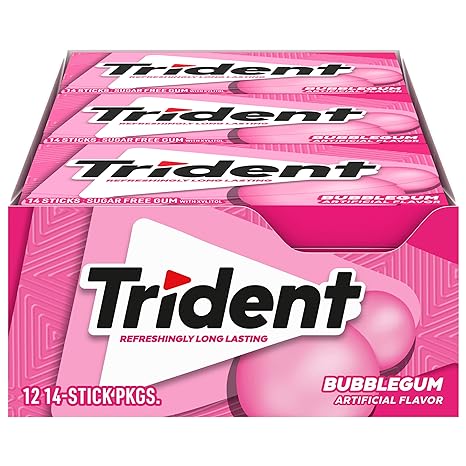 Trident Bubblegum 14 Pk / 12 Ct