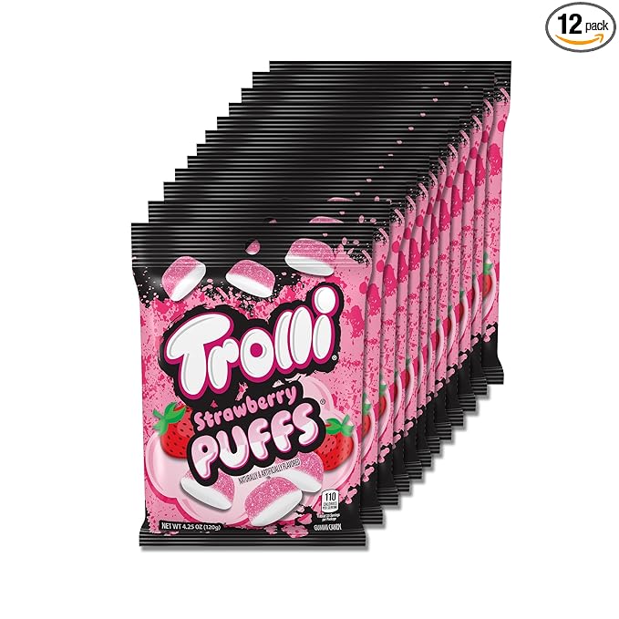 Trolli Strwberry Puffs 4.25 Oz / 1 Bag