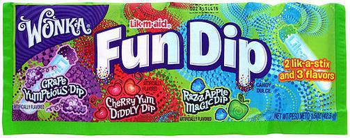 Fun Dip Raz/Chery/Grape 1.4 Oz / 24 Ct