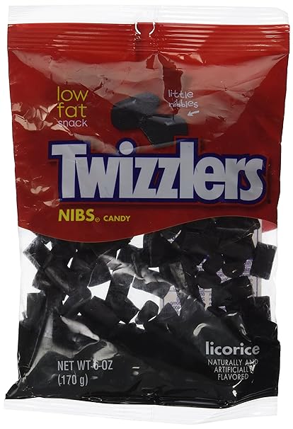 TWIZZLERS LICORICE NIBS 6 OZ / 1 BAG