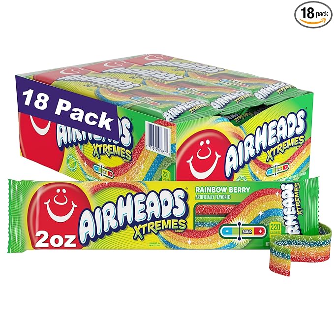 AIRHEAD XTREMES RAINBOW BERRY 2 OZ / 18 CT