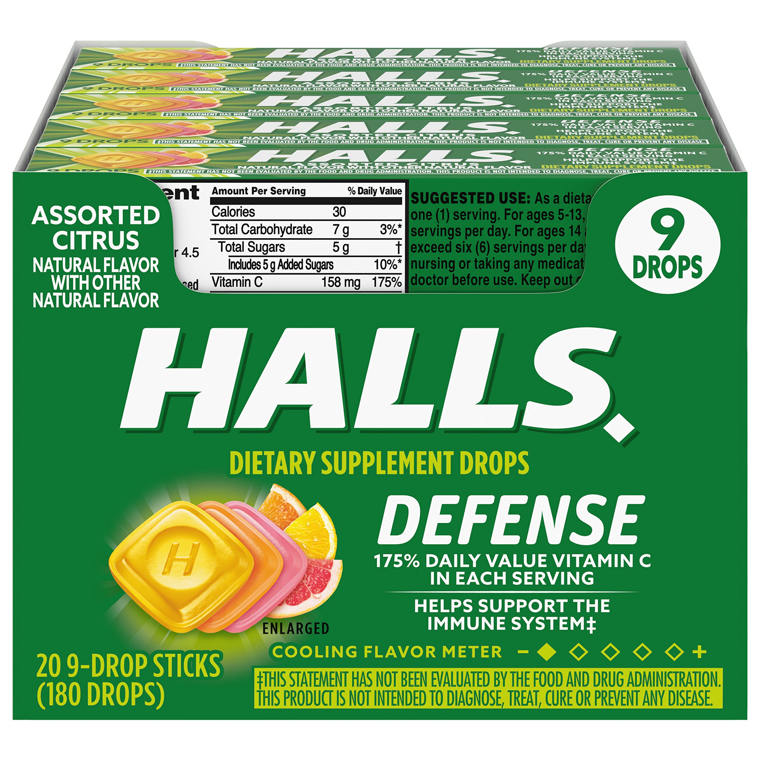 HALLS DEF ASSORTED CITRUS 20 CT