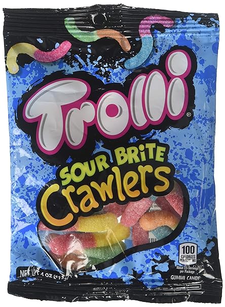 Trolli Sour Brite Crawlers 4 Oz / 1Bag