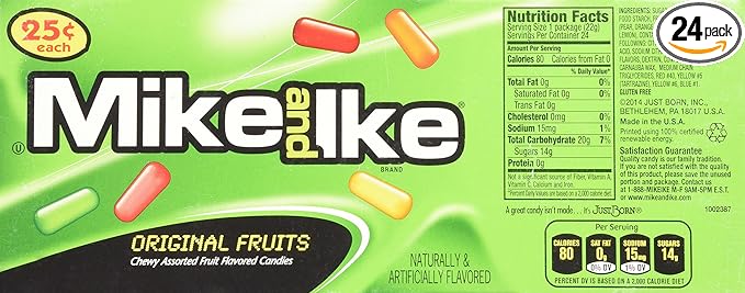 MIKE AND IKE ORIGINAL FRUITS 24 CT