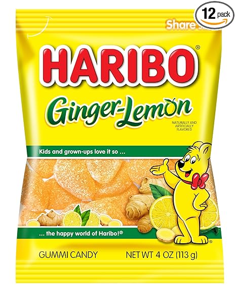 Haribo Ginger-Lemon 4 Oz / 1 Bag