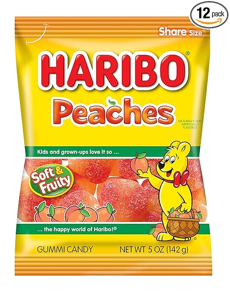 Haribo Peaches 5 Oz / 1 Bag