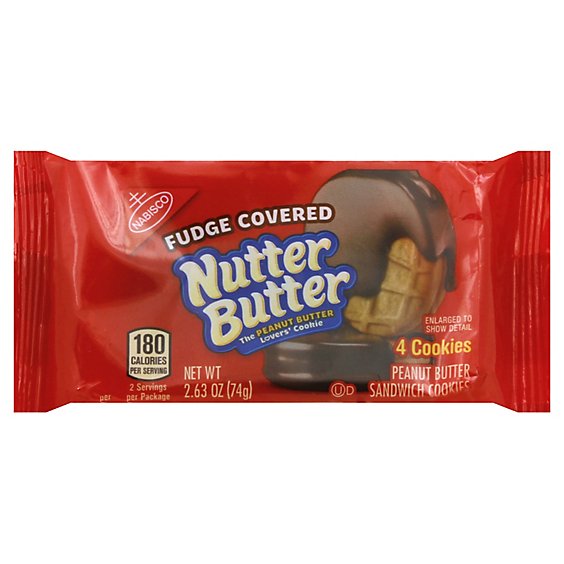 Nbc Nutter Butter Fudge Covered 2.63 Oz / 10 Ct