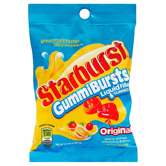 Starburst Gummiburst Liquid Filled 6 Oz Bag