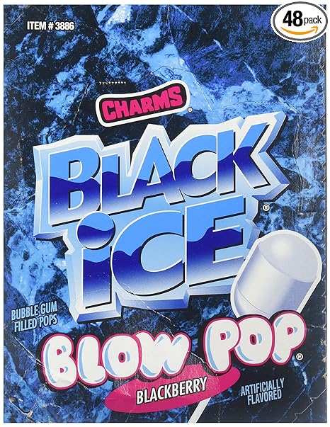 CHARMS BLOW BLACK ICE BLUEBERRY 48 CT