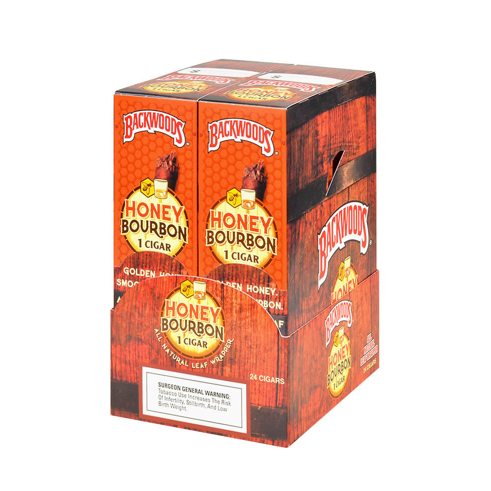 Backwoods 1 Pk / 24 Ct Honey Bourbon