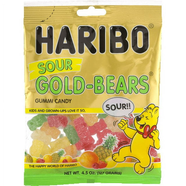 Haribo Sour Gold Bears 4.5 Oz / 1 Bag