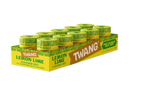 Twangerz Lemon-Lime Seasoning Salt Snack Topping, 1.15-Ounce Shaker (Pack of 10)