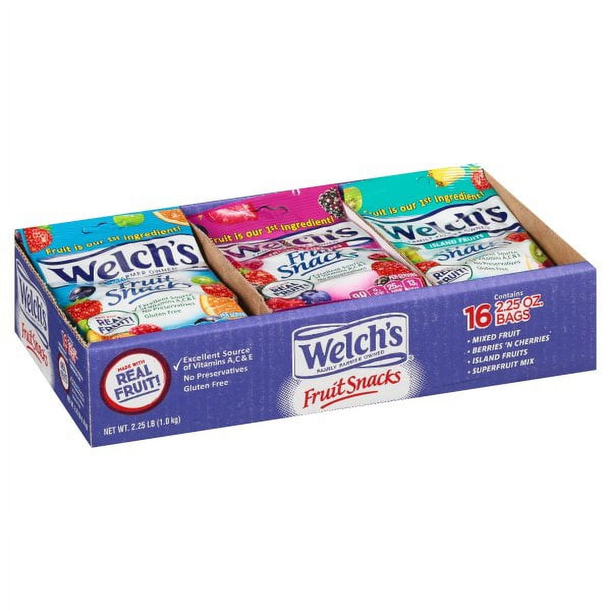 WELCHS MIXED FRUIT SNACK 2.25 OZ / 16 CT