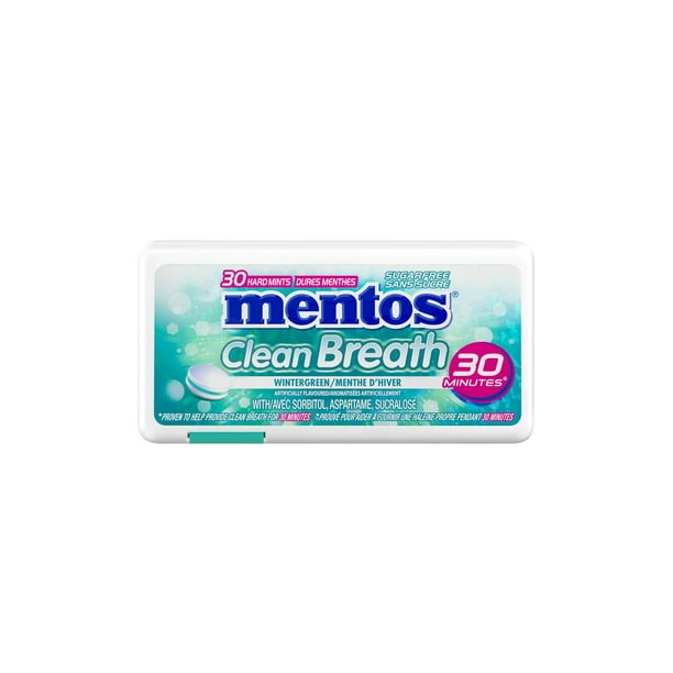 Mentos Clean Breath Wntrgrn 12Ct