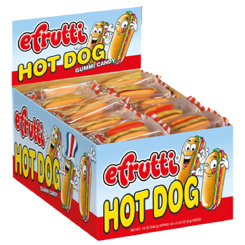 Efrutti 60 Ct Gummi Hot Dog