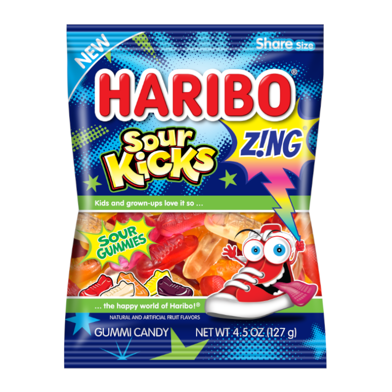 Haribo Z!Ng Sour Kicks 4.5 Oz / 1 Bag