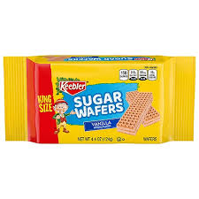 KEEBLER SUGER WAFERS VANILLA 4.4OZ KING 9 CT