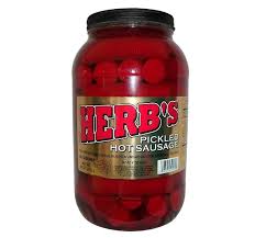 Herbs Pickled Hot Sausage $.99 24 Ct Jar