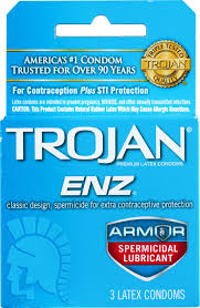 Trojan Enz Spermicidal (Blue) (500215) 3 Pk / 6 Ct