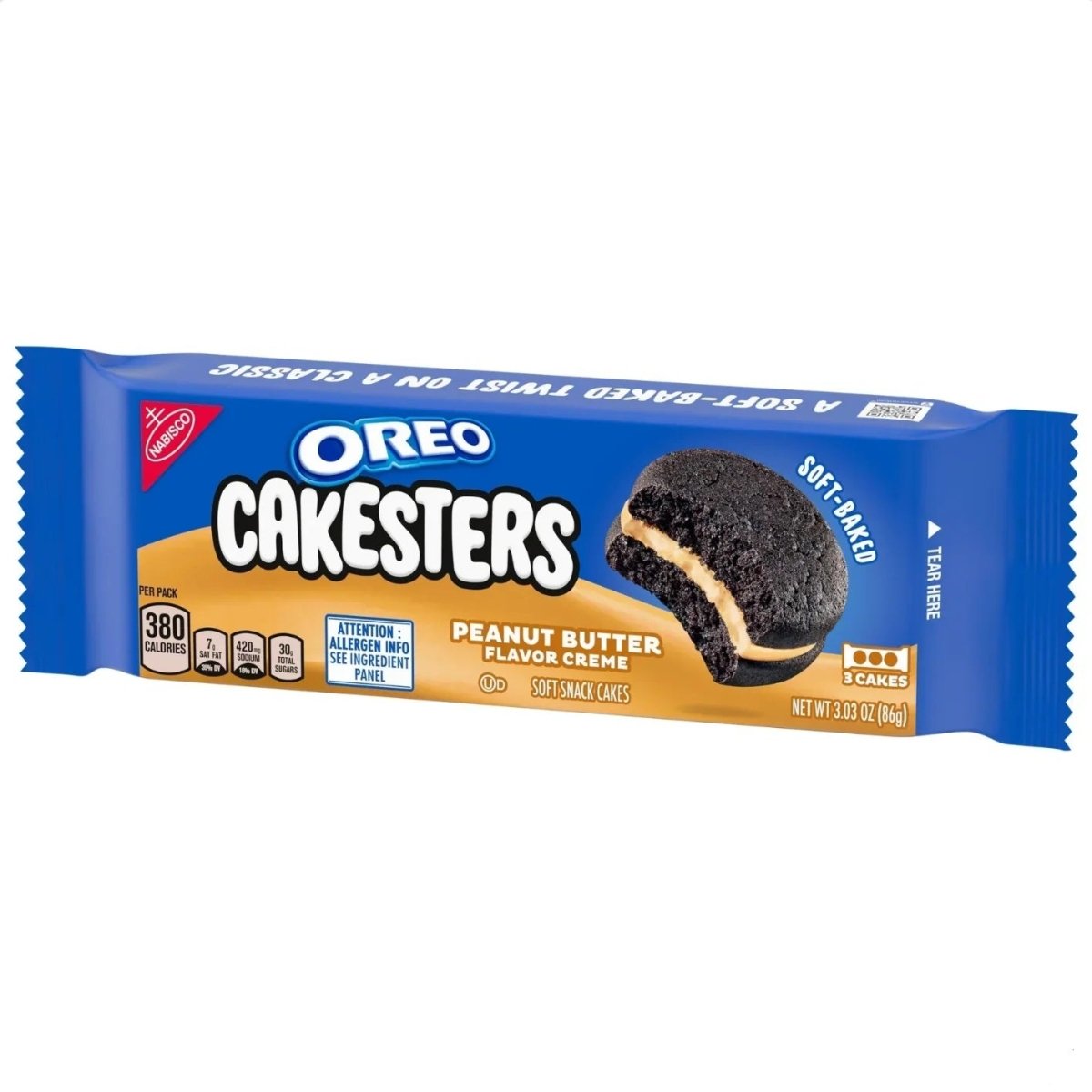 Oreo Cakesters 3Pk /8Ct Peanut Butter