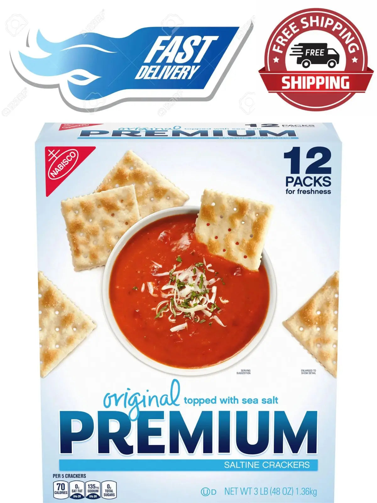 Nabisco Premium Saltines 2 Pk / 300 Ct