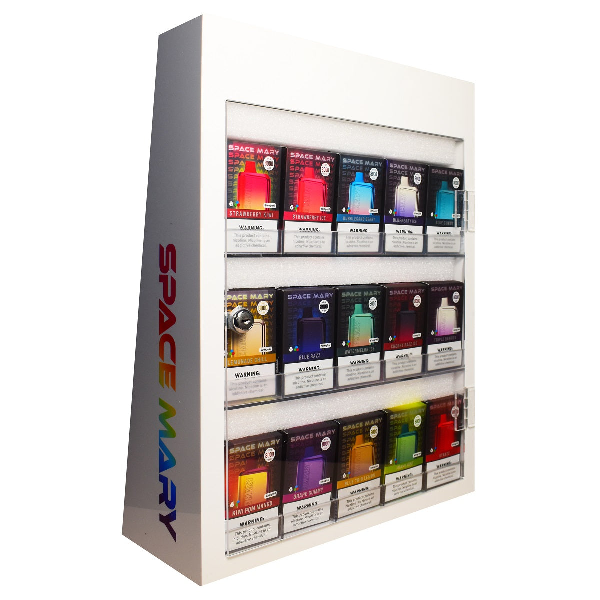 Space Mary Counter Top Display | 75 Count | 15 Flavors