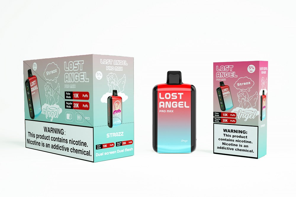 Lost Angel 20K Rechargeable Disposable | 5% Nicotine | 20000 Puffs | 5 Count Display | STRAZZ