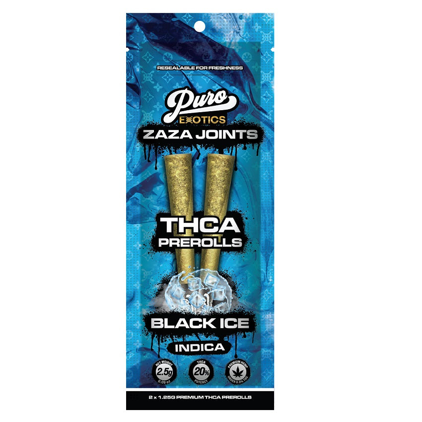 Puro Exotics ZAZA Joints THCA Prerolls | 1.25 x 2 | 10 Count Display