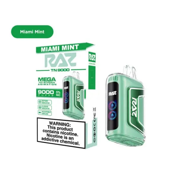 RAZ TN9000 9000 Puffs Disposable Miami Mint