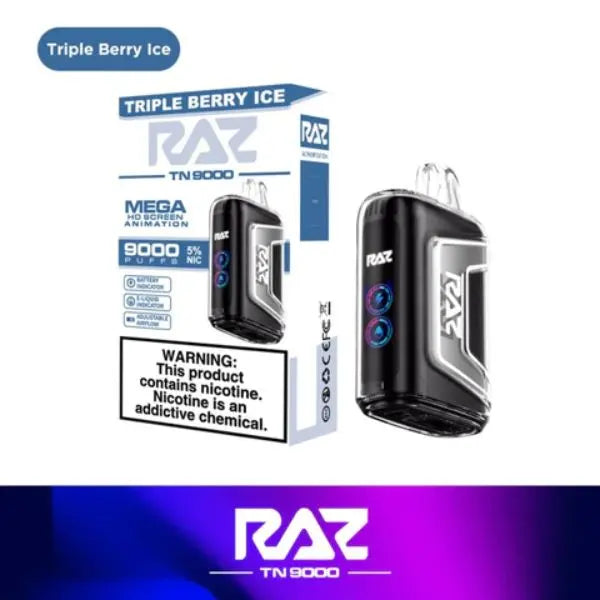 RAZ TN9000 9000 Puffs Disposable Triple Berry Ice