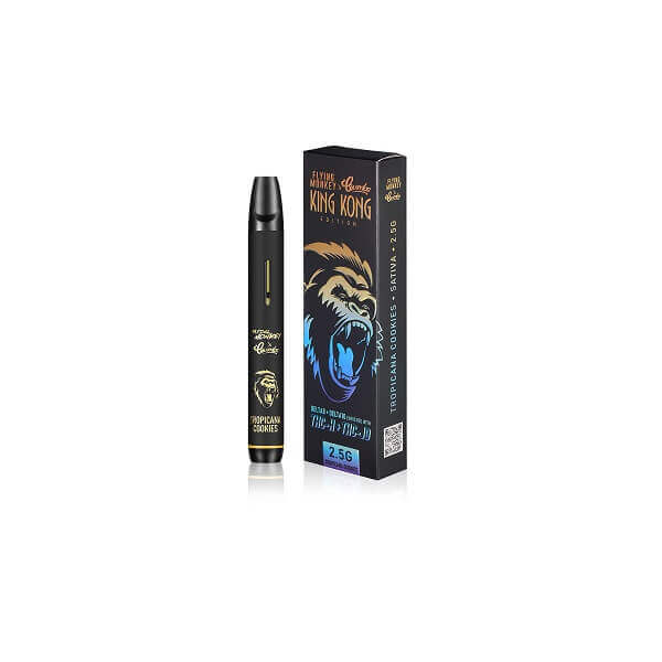 Flying Monkey X Crumbs King Kong D8 D10 THCH JD Disposable | 2.5 Gram | 8 Count Display | Tropicana Cookies