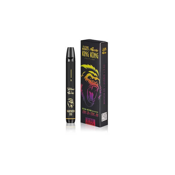 Flying Monkey X Crumbs King Kong D8 D10 THCH JD Disposable | 2.5 Gram | 8 Count Display | Mayhem OG