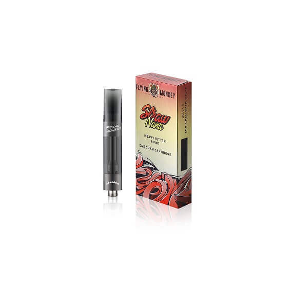 Flying Monkey Heavy Hitter Blend D8 Enriched with THC-P Cartridge | 940mg | 8 Count Display | Strawnana