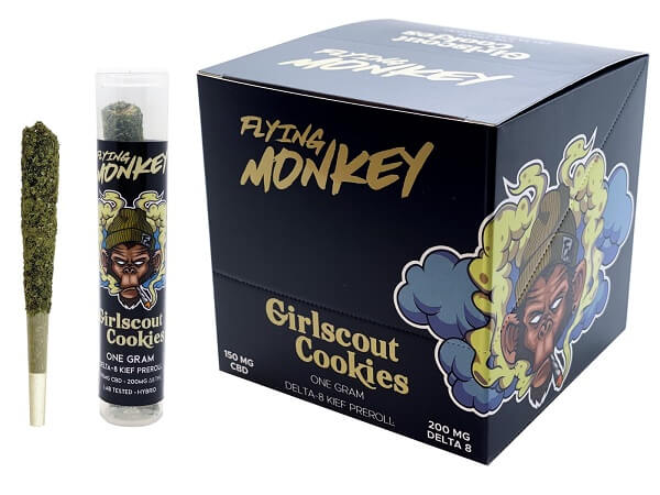 Flying Monkey Pre-Roll | 1 Gram | 9 Count Display | Girl Scout Cookie