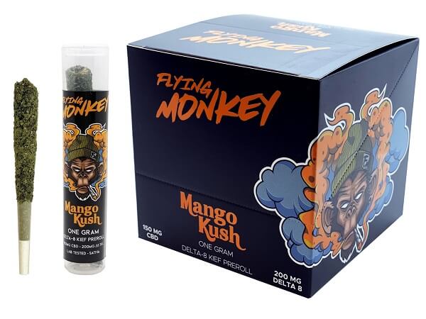 Flying Monkey Pre-Roll | 1 Gram | 9 Count Display | Mango Kush