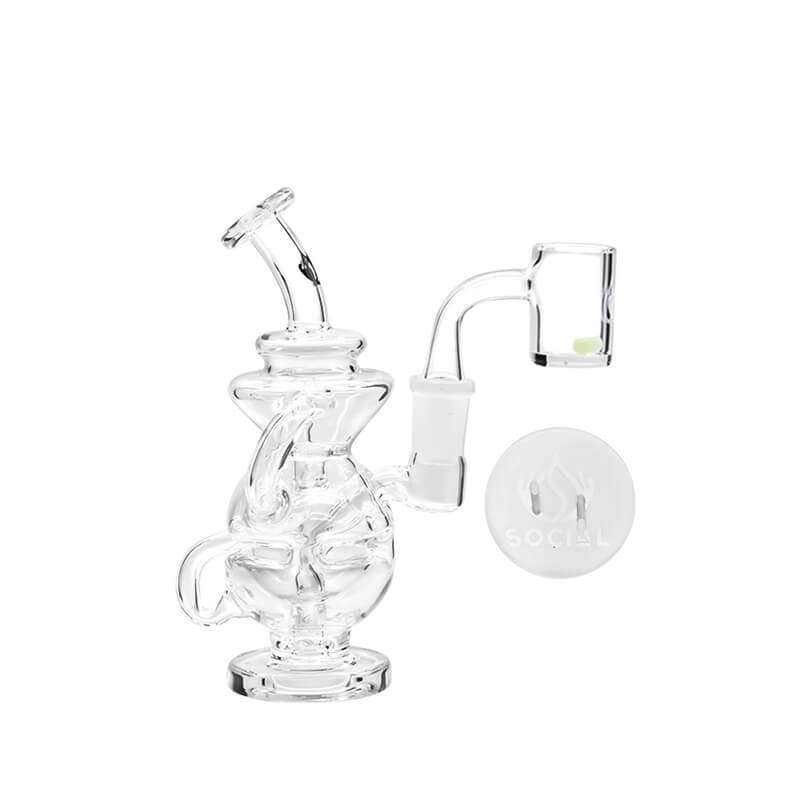 Social AEON Recycler Mini Rig Kit Waterpipe (A975) | 6.5 inch