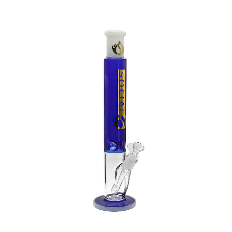 Social ATALAX Colored Tube Straight Waterpipe (A-15/A-05) | 15 inch | Assorted Colors