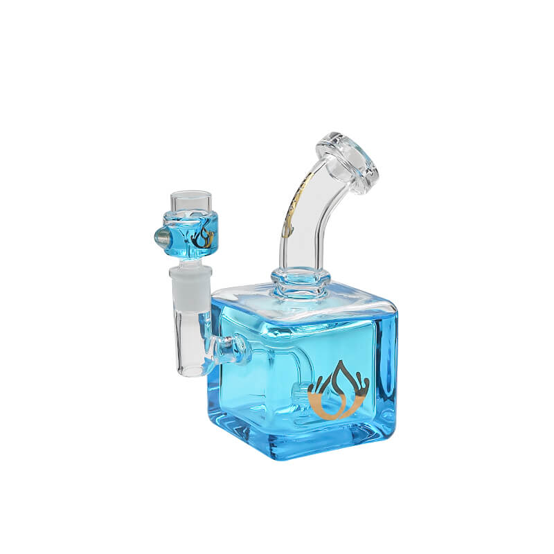 Social APOLLO Gel Series Curved Neck Waterpipe (SO-WP-1001) | 8.5 inch | Assorted Colors