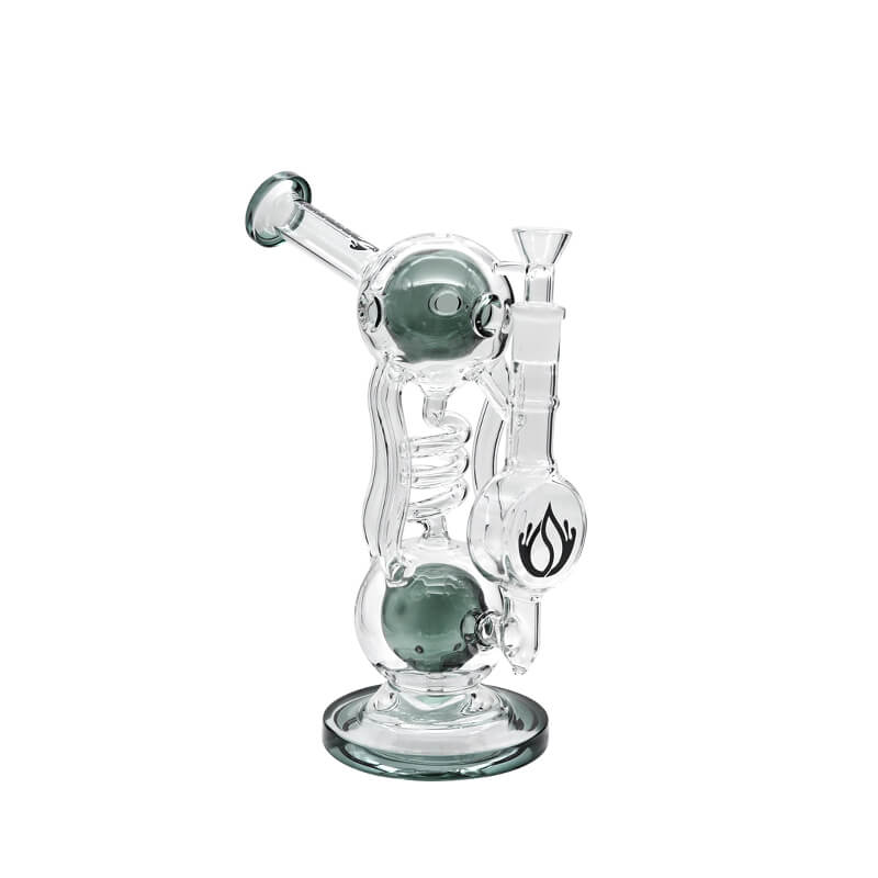 Social LEGEND'S ORB Coil Recycler Waterpipe (A929) | 11 inch | Assorted Colors