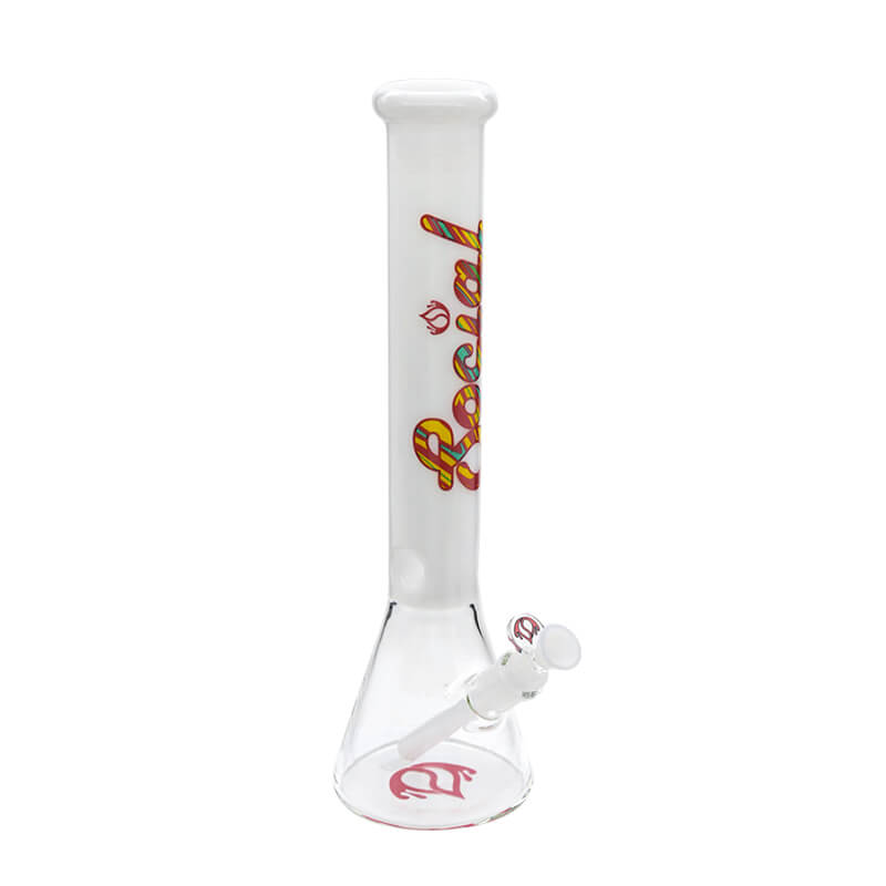 Social GOLD DUST 7mm Beaker Waterpipe (A7-09) | 16 inch | Assorted Colors