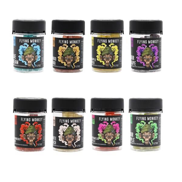 Flying Monkey D8 Gummies | 20 Count Jar | 1000mg