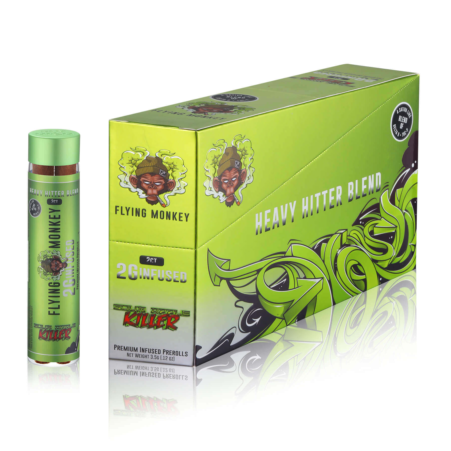 Flying Monkey Heavy Hitter 2G Keif Blunts | 2 Pack | 6 Count Display