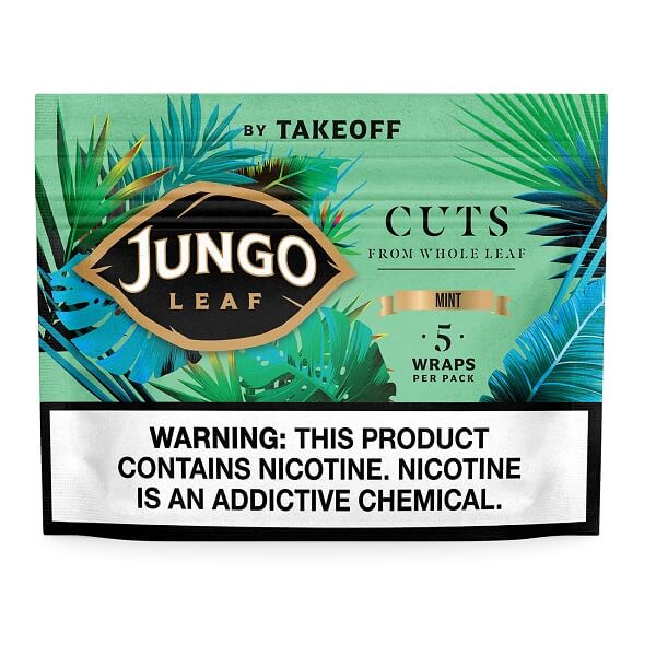 Jungo Leaf Cuts Wraps | 5 Pack | 10 Count Display | Mint