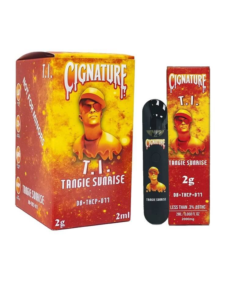 Cignature THC-P+D11+D8 Disposables | 2ml | 5 Pack | 10 Count Display